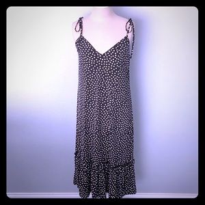 ModCloth Black & White Polka Dot Dress - Medium